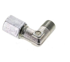 6L y M10x1 (con) Racor de corte en codo de acero galvanizado con rosca macho 315 bar ISO 8434-1