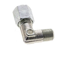 6L y M10x1 (con) Racor de corte en codo de acero galvanizado con rosca macho 315 bar ISO 8434-1