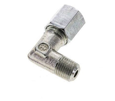 6L y M10x1 (con) Racor de corte en codo de acero galvanizado con rosca macho 315 bar ISO 8434-1
