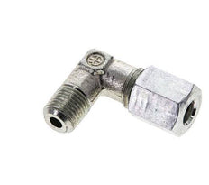 6L y M10x1 (con) Racor de corte en codo de acero galvanizado con rosca macho 315 bar ISO 8434-1