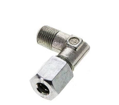 6L y M10x1 (con) Racor de corte en codo de acero galvanizado con rosca macho 315 bar ISO 8434-1
