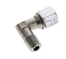 8L y M12x1,5 (con) Racor de corte en codo de acero galvanizado con rosca macho 315 bar ISO 8434-1