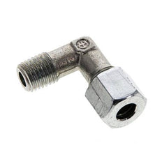 8L y M12x1,5 (con) Racor de corte en codo de acero galvanizado con rosca macho 315 bar ISO 8434-1