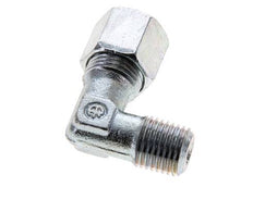 8S & M14x1.5 (con) Accesorio de corte acodado de acero zincado con rosca macho 630 bar ISO 8434-1