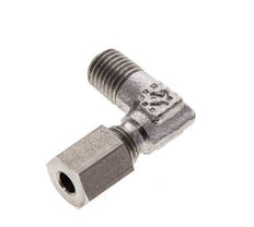 4LL & M8x1 (con) Racor de corte acodado de acero inoxidable con rosca macho 100 bar ISO 8434-1
