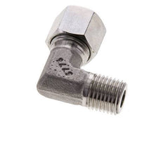 10L y M14x1,5 (con) Accesorio de corte en codo de acero inoxidable con rosca macho 315 bar ISO 8434-1