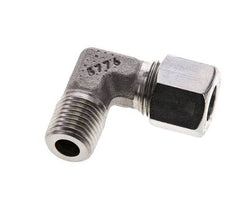 10L y M14x1,5 (con) Accesorio de corte en codo de acero inoxidable con rosca macho 315 bar ISO 8434-1