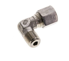 8S y M14x1,5 (con) Accesorio de corte en codo de acero inoxidable con rosca macho 630 bar ISO 8434-1