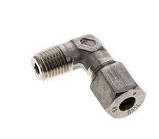 8S y M14x1,5 (con) Accesorio de corte en codo de acero inoxidable con rosca macho 630 bar ISO 8434-1