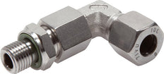 Accesorio de corte en codo de acero inoxidable 18L y G1/2'' con rosca macho 315 bar ajustable ISO 8434-1