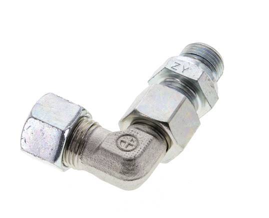 12L & G3/8'' Zink plated Steel Elbow Cutting Fitting with Male Threads 315 bar Adjustable ISO 8434-1