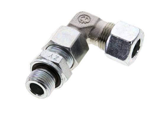 12L & G3/8'' Zink plated Steel Elbow Cutting Fitting with Male Threads 315 bar Adjustable ISO 8434-1