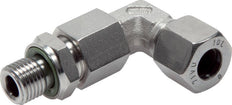 Accesorio de corte en codo de acero inoxidable 22L y G3/4'' con rosca macho 160 bar ajustable ISO 8434-1