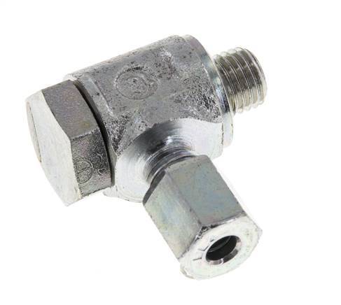 5LL & M8x1 Racor giratorio de acero cincado con rosca macho 100 bar giratorio ISO 8434-1