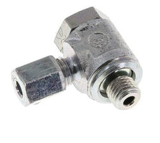 5LL & M8x1 Racor giratorio de acero cincado con rosca macho 100 bar giratorio ISO 8434-1