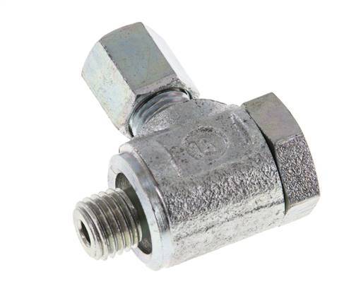 5LL & M8x1 Racor giratorio de acero cincado con rosca macho 100 bar giratorio ISO 8434-1
