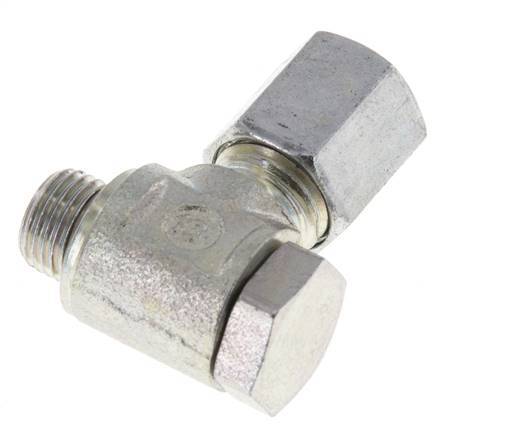 6L y M10x1 Acero Zincado Racor Giratorio de Corte con Rosca Macho 250 bar Giratorio ISO 8434-1