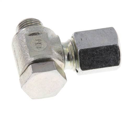 6L y M10x1 Acero Zincado Racor Giratorio de Corte con Rosca Macho 250 bar Giratorio ISO 8434-1