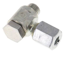 6L y M10x1 Acero Zincado Racor Giratorio de Corte con Rosca Macho 250 bar Giratorio ISO 8434-1
