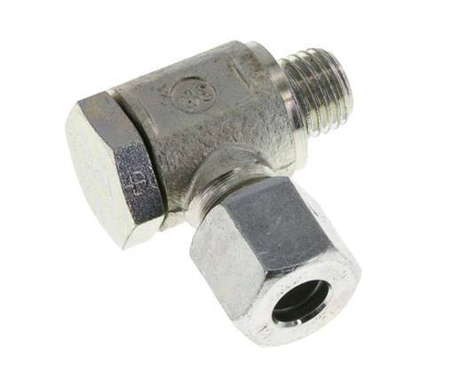 8L & M12x1.5 Racor giratorio de acero zincado con rosca macho 250 bar giratorio ISO 8434-1