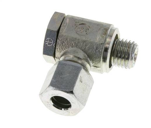 8L & M12x1.5 Racor giratorio de acero zincado con rosca macho 250 bar giratorio ISO 8434-1