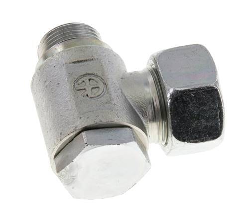 Racor giratorio de acero 18L y M22x1,5 con rosca macho 160 bar giratorio ISO 8434-1