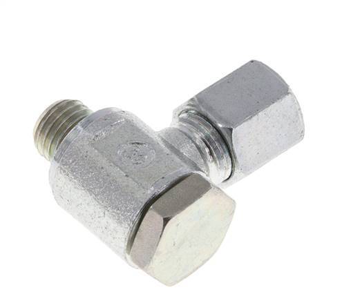 6S y M12x1,5 Racor giratorio de acero cincado con rosca macho 250 bar giratorio ISO 8434-1