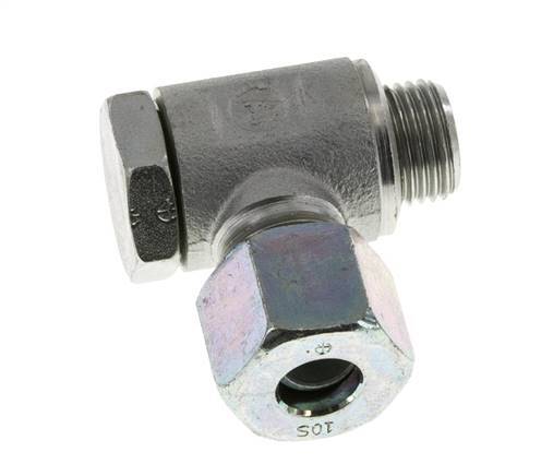 10S y M16x1,5 Racor giratorio de acero galvanizado con rosca macho 250 bar giratorio ISO 8434-1