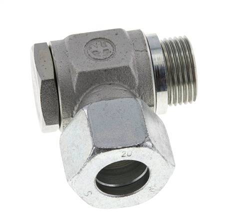 20S & M27x2 Racor giratorio de acero cincado con rosca macho 160 bar giratorio ISO 8434-1