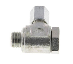 4LL & G1/8'' Acero Zincado Racor Giratorio de Corte con Rosca Macho 100 bar Giratorio ISO 8434-1