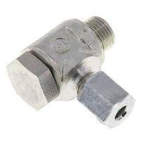 4LL & G1/8'' Acero Zincado Racor Giratorio de Corte con Rosca Macho 100 bar Giratorio ISO 8434-1
