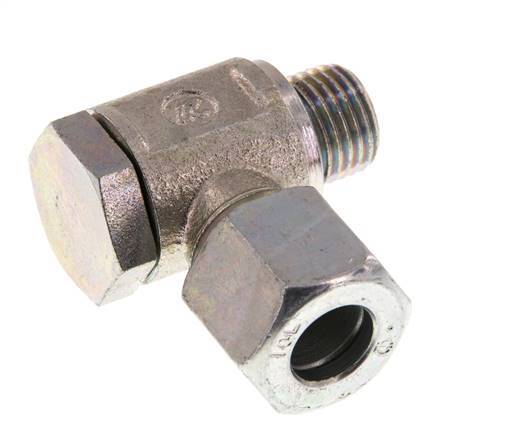 10L & G1/4'' Acero Zincado Racor Giratorio de Corte con Rosca Macho 250 bar Giratorio ISO 8434-1