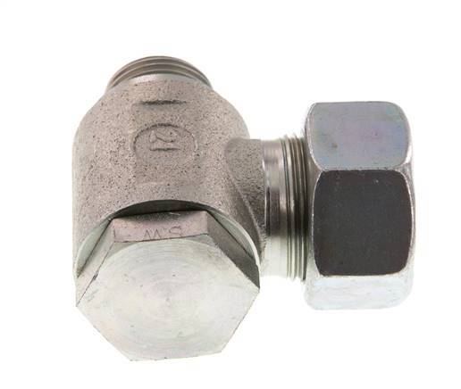 Racor giratorio de acero galvanizado 18L y G1/2'' con rosca macho 160 bar giratorio ISO 8434-1