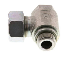 Racor giratorio de acero galvanizado 18L y G1/2'' con rosca macho 160 bar giratorio ISO 8434-1