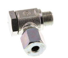 6S & G1/4'' Acero Zincado Racor Giratorio de Corte con Rosca Macho 250 bar Giratorio ISO 8434-1