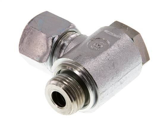 14S & G1/2'' Acero Zincado Racor Giratorio de Corte con Rosca Macho 250 bar Giratorio ISO 8434-1