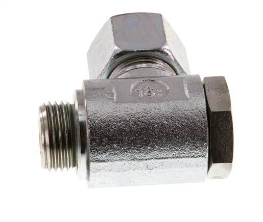 14S & G1/2'' Acero Zincado Racor Giratorio de Corte con Rosca Macho 250 bar Giratorio ISO 8434-1