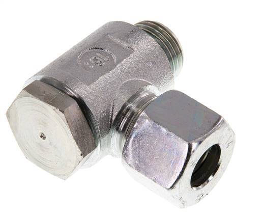 14S & G1/2'' Acero Zincado Racor Giratorio de Corte con Rosca Macho 250 bar Giratorio ISO 8434-1