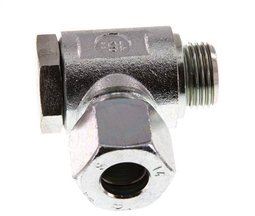 14S & G1/2'' Acero Zincado Racor Giratorio de Corte con Rosca Macho 250 bar Giratorio ISO 8434-1