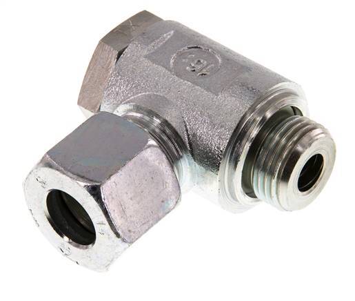 14S & G1/2'' Acero Zincado Racor Giratorio de Corte con Rosca Macho 250 bar Giratorio ISO 8434-1