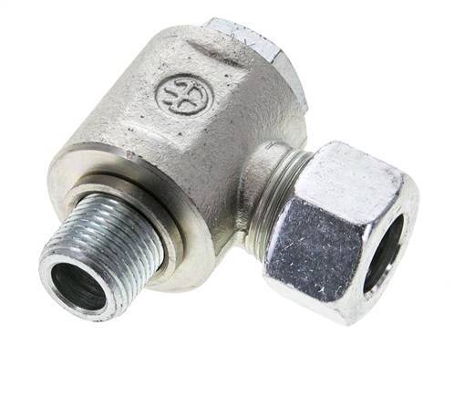 15L & M18x1.5 Zink plated Steel Swivel Joint Cutting Fitting with Male Threads 315 bar Rotatable ISO 8434-1