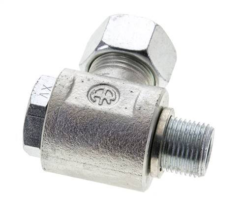15L & M18x1.5 Zink plated Steel Swivel Joint Cutting Fitting with Male Threads 315 bar Rotatable ISO 8434-1