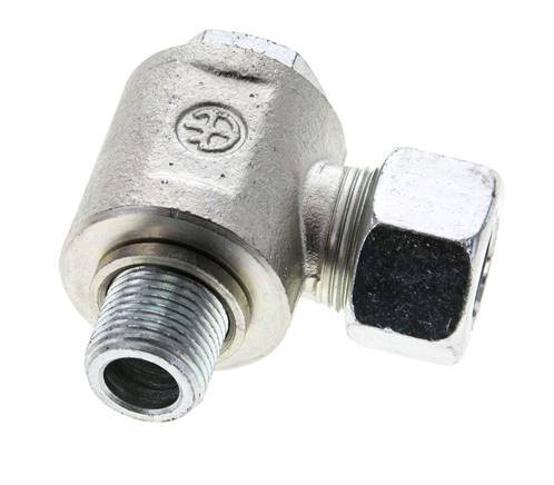 15L & M18x1.5 Zink plated Steel Swivel Joint Cutting Fitting with Male Threads 315 bar Rotatable ISO 8434-1