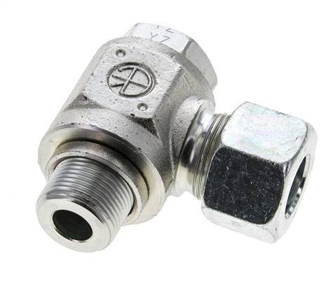 16S & M22x1.5 Zink plated Steel Swivel Joint Cutting Fitting with Male Threads 400 bar Rotatable ISO 8434-1