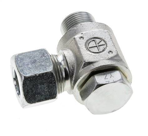 16S & M22x1.5 Zink plated Steel Swivel Joint Cutting Fitting with Male Threads 400 bar Rotatable ISO 8434-1