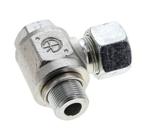 16S & M22x1.5 Zink plated Steel Swivel Joint Cutting Fitting with Male Threads 400 bar Rotatable ISO 8434-1