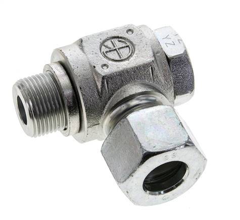16S & M22x1.5 Zink plated Steel Swivel Joint Cutting Fitting with Male Threads 400 bar Rotatable ISO 8434-1