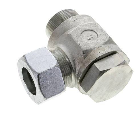 30S & M42x2 Zink plated Steel Swivel Joint Cutting Fitting with Male Threads 250 bar Rotatable ISO 8434-1