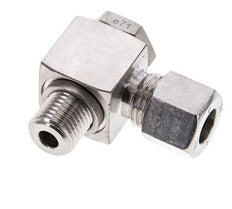 10L & M14x1.5 Stainless Steel Swivel Joint Cutting Fitting with Male Threads 315 bar Rotatable ISO 8434-1