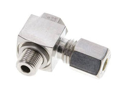 6L & M10x1 Stainless Steel Swivel Joint Compression Fitting with Male Threads 315 bar Rotatable ISO 8434-1
